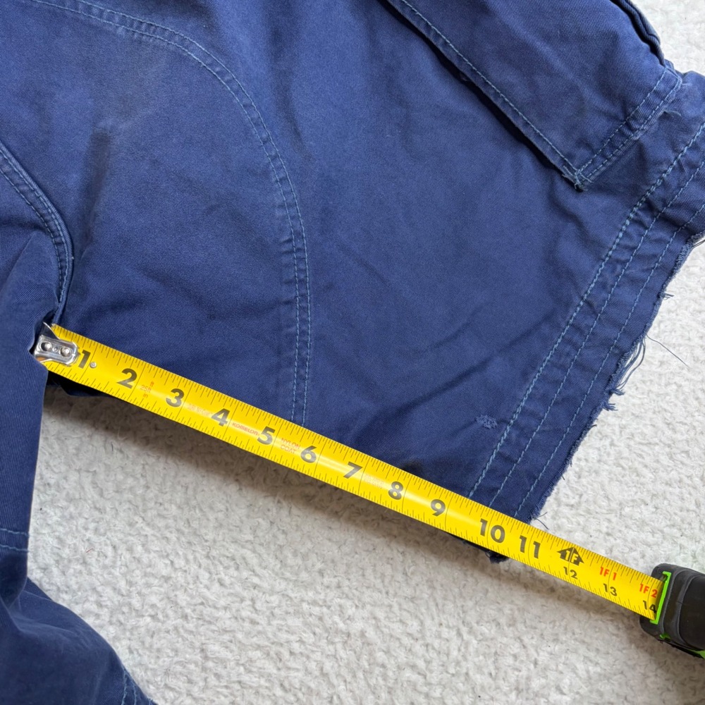 VIntage Polo Ralph Lauren 67 mens blue cargo surplus military heavy shorts 36 - Picture 7 of 8